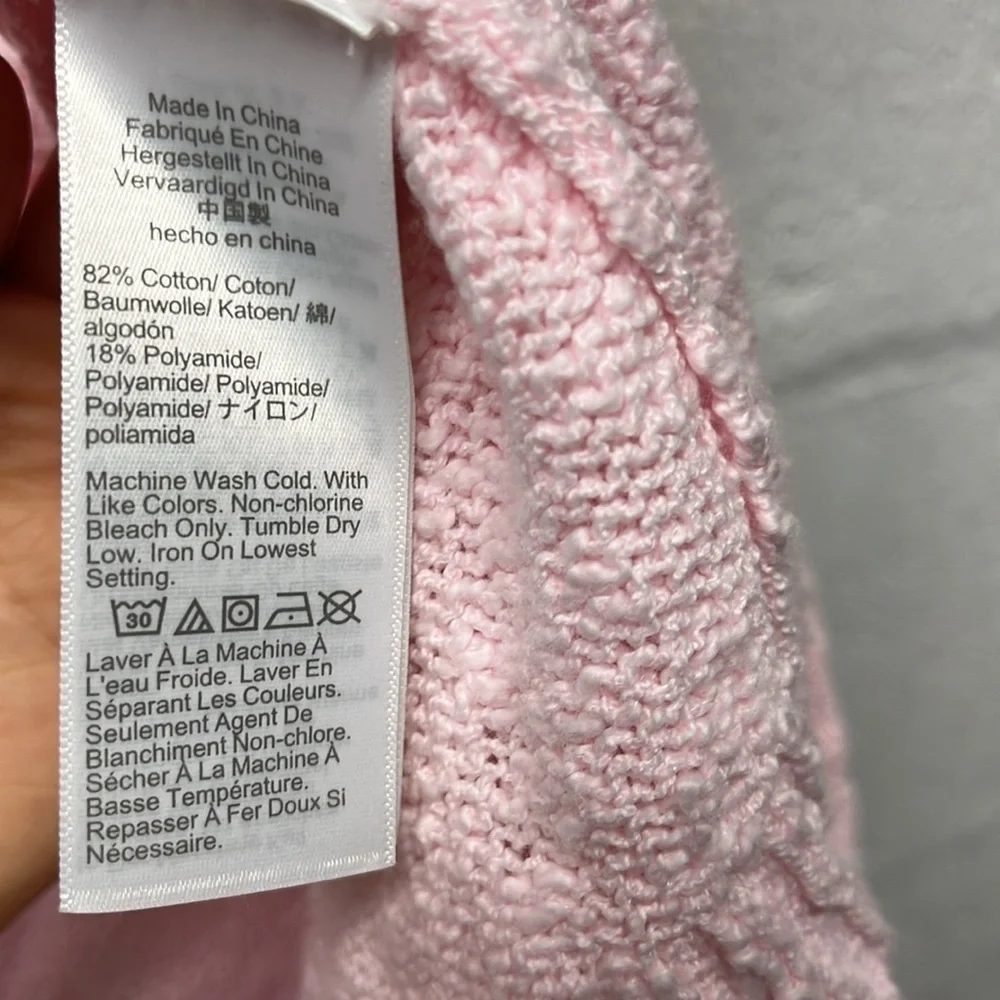 J.Crew Slub cotton-blend open cardigan sweater sz medium
